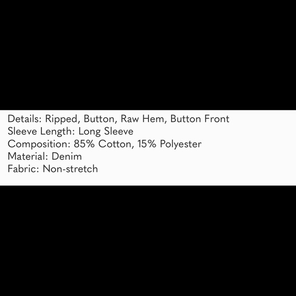 New💕Denim cropped distressed jacket - Picture 3 of 3